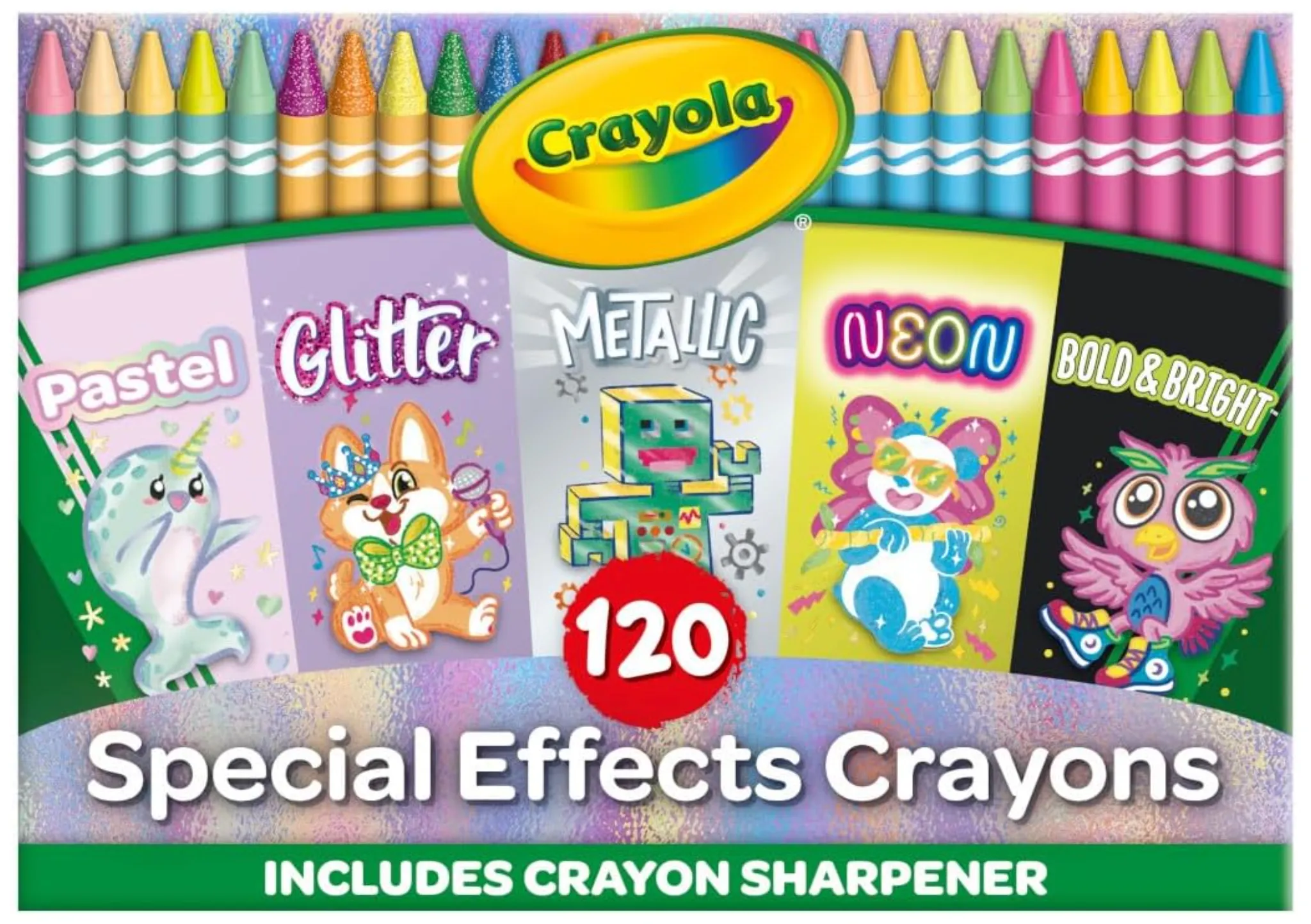 Crayola Special Effects Crayon Set - 6 Boxes of 24 Crayons